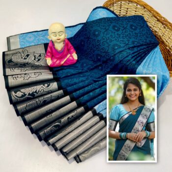 Trendy 3D Embossed Sarees | Semi Silk Sarees
