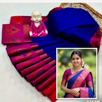 Trendy 3D Embossed Sarees | Semi Silk Sarees