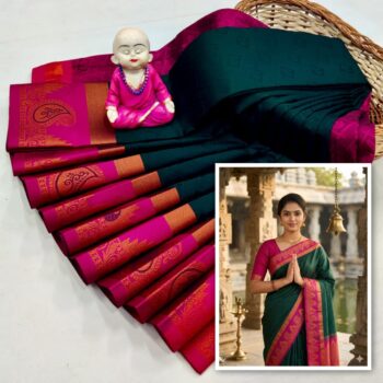 Trendy 3D Embossed Sarees | Semi Silk Sarees