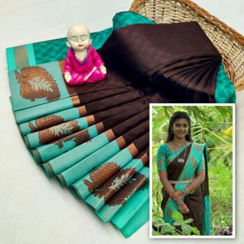 Trendy 3D Embossed Sarees | Semi Silk Sarees