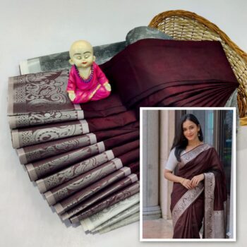Trendy 3D Embossed Sarees | Semi Silk Sarees
