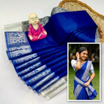 Trendy 3D Embossed Sarees | Semi Silk Sarees