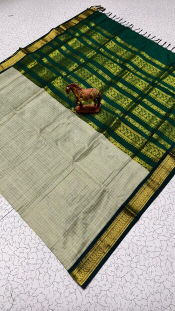 Checked Kalyani Cotton Saree