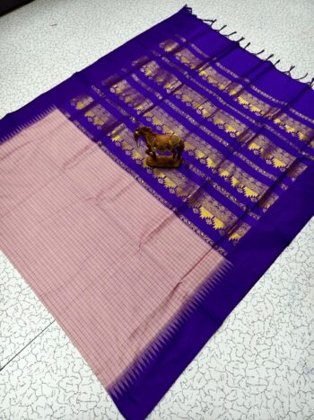 Checked Kalyani Cotton Saree