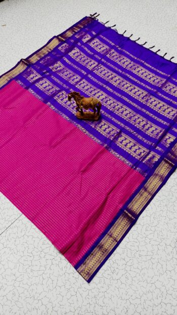Checked Kalyani Cotton Saree