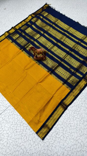 Checked Kalyani Cotton Saree