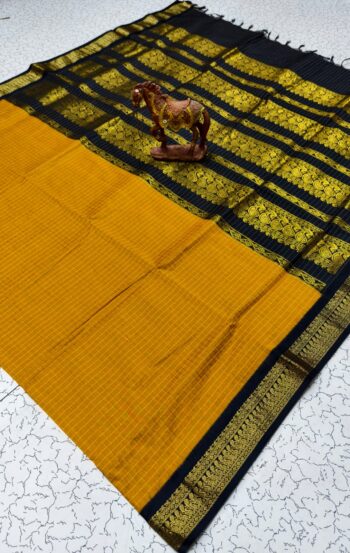 Checked Kalyani Cotton Saree