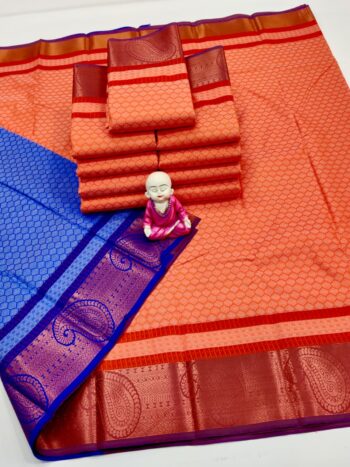 Trendy 3D Embossed Sarees | Semi Silk Sarees