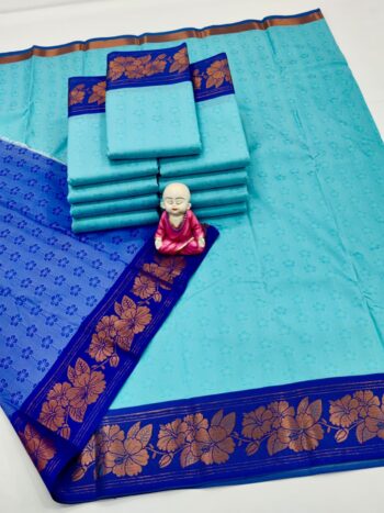 Trendy 3D Embossed Sarees | Semi Silk Sarees