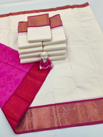 Trendy 3D Embossed Sarees | Semi Silk Sarees