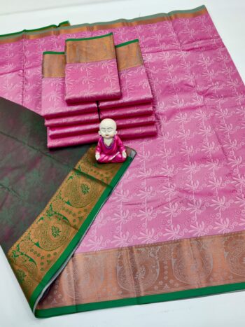 Trendy 3D Embossed Sarees | Semi Silk Sarees
