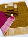 Trendy 3D Embossed Sarees | Semi Silk Sarees