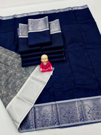 Trendy 3D Embossed Sarees | Semi Silk Sarees