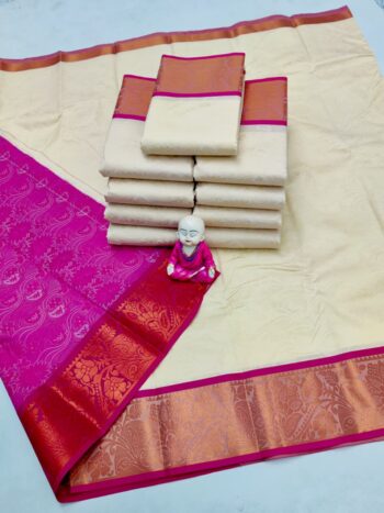 Trendy 3D Embossed Sarees | Semi Silk Sarees