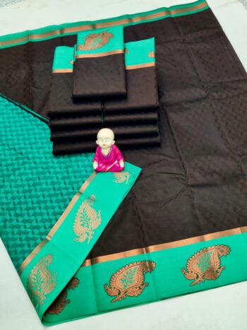 Trendy 3D Embossed Sarees | Semi Silk Sarees