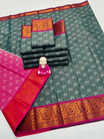 Trendy 3D Embossed Sarees | Semi Silk Sarees
