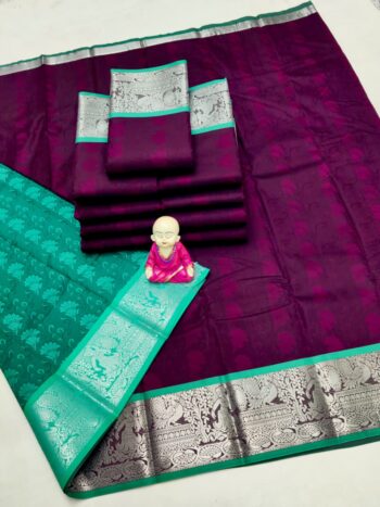 Trendy 3D Embossed Sarees | Semi Silk Sarees