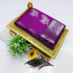 FANCY SOFT SILK BHUTTA EMBOSSED SAREE