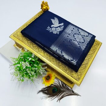 FANCY SOFT SILK BHUTTA EMBOSSED SAREE