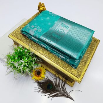 FANCY SOFT SILK BHUTTA EMBOSSED SAREE