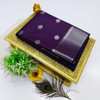FANCY SOFT SILK BHUTTA EMBOSSED SAREE