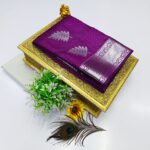 FANCY SOFT SILK BHUTTA EMBOSSED SAREE