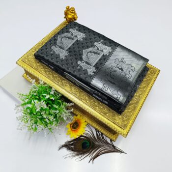 FANCY SOFT SILK BHUTTA EMBOSSED SAREE