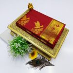 FANCY SOFT SILK BHUTTA EMBOSSED SAREE