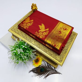 FANCY SOFT SILK BHUTTA EMBOSSED SAREE