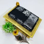 FANCY SOFT SILK BHUTTA EMBOSSED SAREE