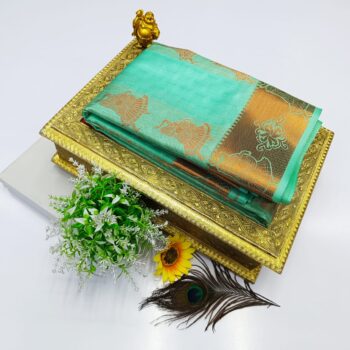 FANCY SOFT SILK BHUTTA EMBOSSED SAREE