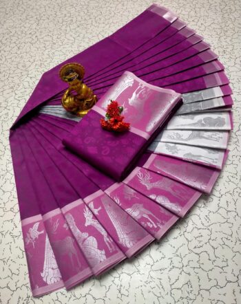Trendy 3D Embossed Sarees | Semi Silk Sarees