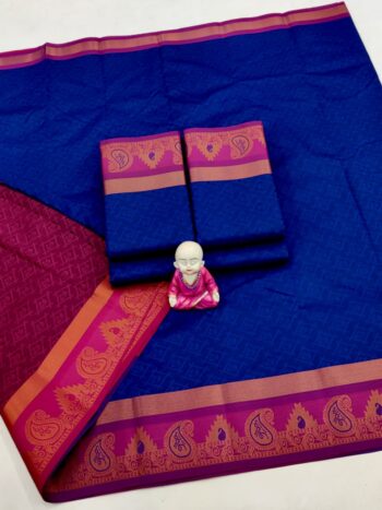Trendy 3D Embossed Sarees | Semi Silk Sarees