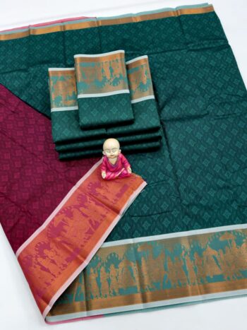 Trendy 3D Embossed Sarees | Semi Silk Sarees