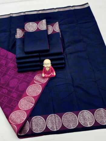 Trendy 3D Embossed Sarees | Semi Silk Sarees