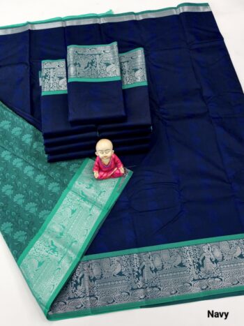 Trendy 3D Embossed Sarees | Semi Silk Sarees