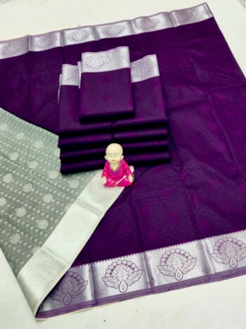 Trendy 3D Embossed Sarees | Semi Silk Sarees