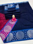 Trendy 3D Embossed Sarees | Semi Silk Sarees