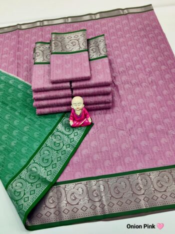 Trendy 3D Embossed Sarees | Semi Silk Sarees