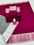 Trendy 3D Embossed Sarees | Semi Silk Sarees