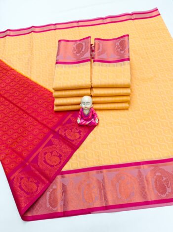 Trendy 3D Embossed Sarees | Semi Silk Sarees