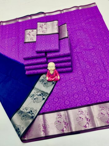 Trendy 3D Embossed Sarees | Semi Silk Sarees