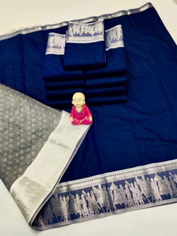 Trendy 3D Embossed Sarees | Semi Silk Sarees