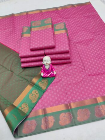 Trendy 3D Embossed Sarees | Semi Silk Sarees