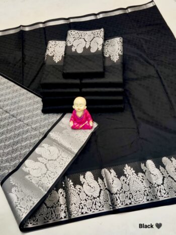 Trendy 3D Embossed Sarees | Semi Silk Sarees