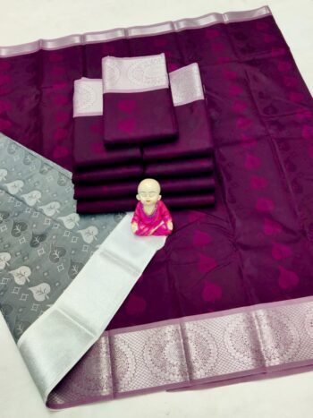 Trendy 3D Embossed Sarees | Semi Silk Sarees