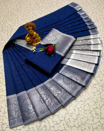 Trendy 3D Embossed Sarees | Semi Silk Sarees