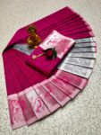 Trendy 3D Embossed Sarees | Semi Silk Sarees