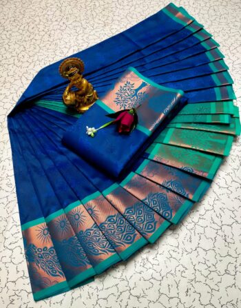 Trendy 3D Embossed Sarees | Semi Silk Sarees