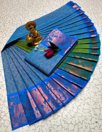 Trendy 3D Embossed Sarees | Semi Silk Sarees